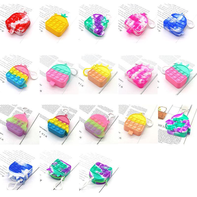 Wholesale Decompression Silicone Coin Purse Keychain