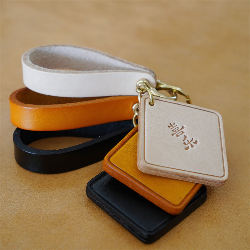 Wholesale Cowhide Feather Keychains