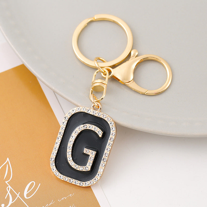 Wholesale Creative 26 English Letters Zinc Alloy Keychain