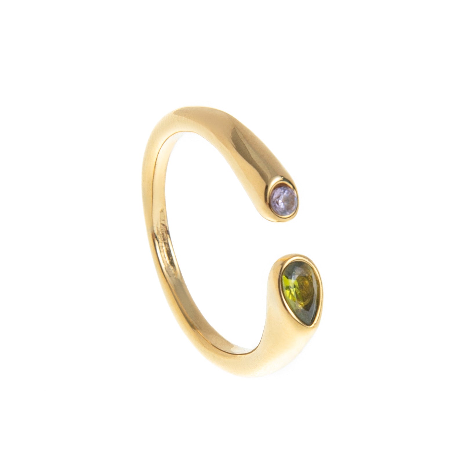 Wholesale December birthstone electroplated Titanium Steel Rings