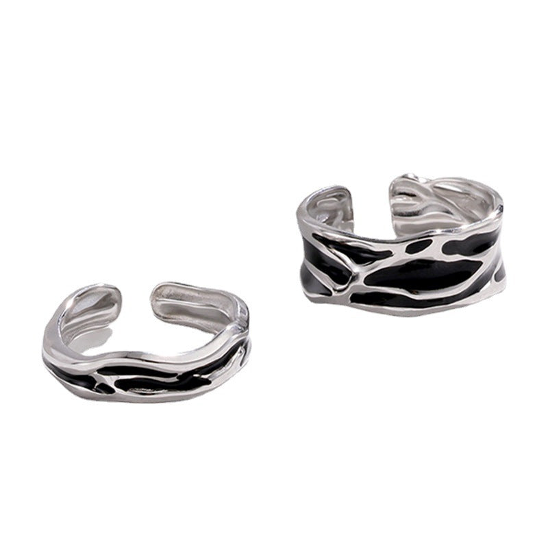 Wholesale Stainless Steel Couple Ring Open Ring