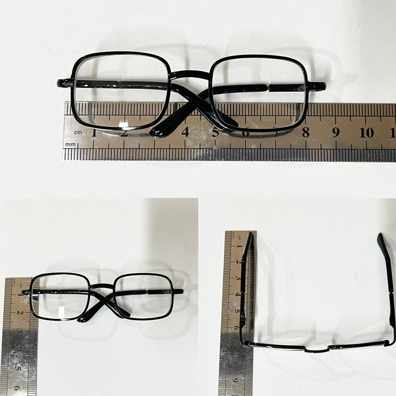 Wholesale 8. 5cm wide metal eyeglasses Doll Accessories