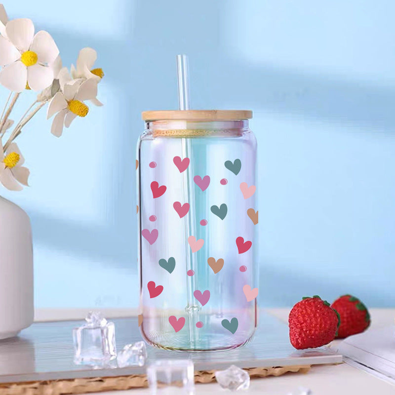 Wholesale Love Valentine's Day  16oz Cup UV DTF Wraps