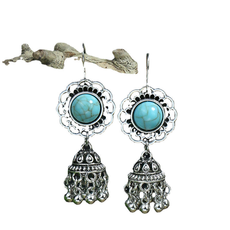Wholesale Bohemian Fashion Teardrop Shape Vintage Long Earrings
