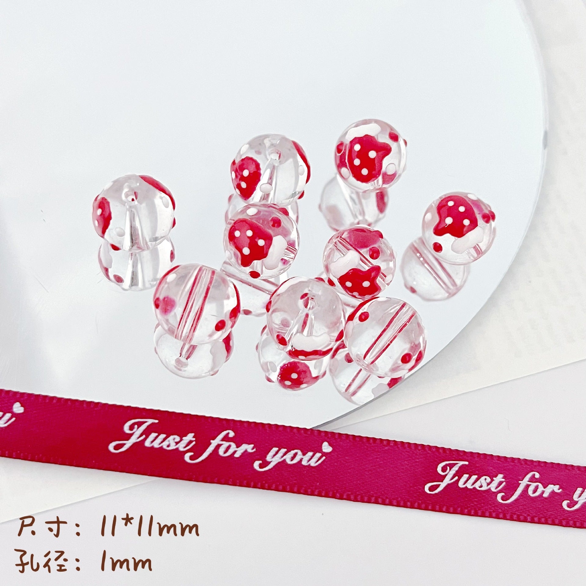 Wholesale 10pcs Santa Claus Snowflake Christmas Series Beads