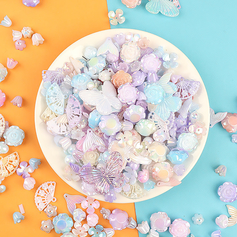 Wholesale 20pcs/pack mixed sweet diy cream glue resin accessories