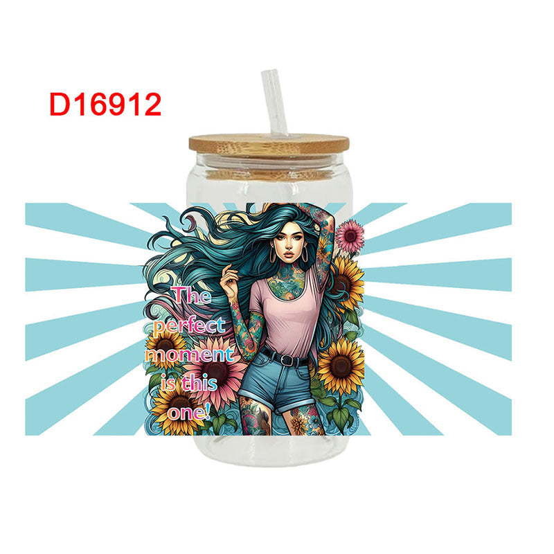 Wholesale UV Transfer Paste Glass Crystal Label Crystal Paste 16OZ UV DTF WRAPS