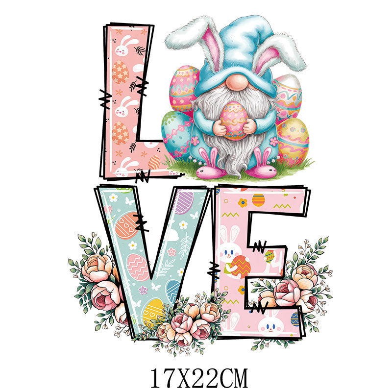 Wholesale 10pcs Easter Rabbit Radish UV DTF Ready to Press Transfers Wrap