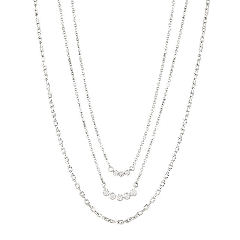 Wholesale Pig Nose Chain Zircon Multi-row Stacking Set Chain