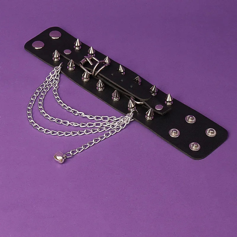 Wholesale Rivet Punk Style Multi-chain Bracelet