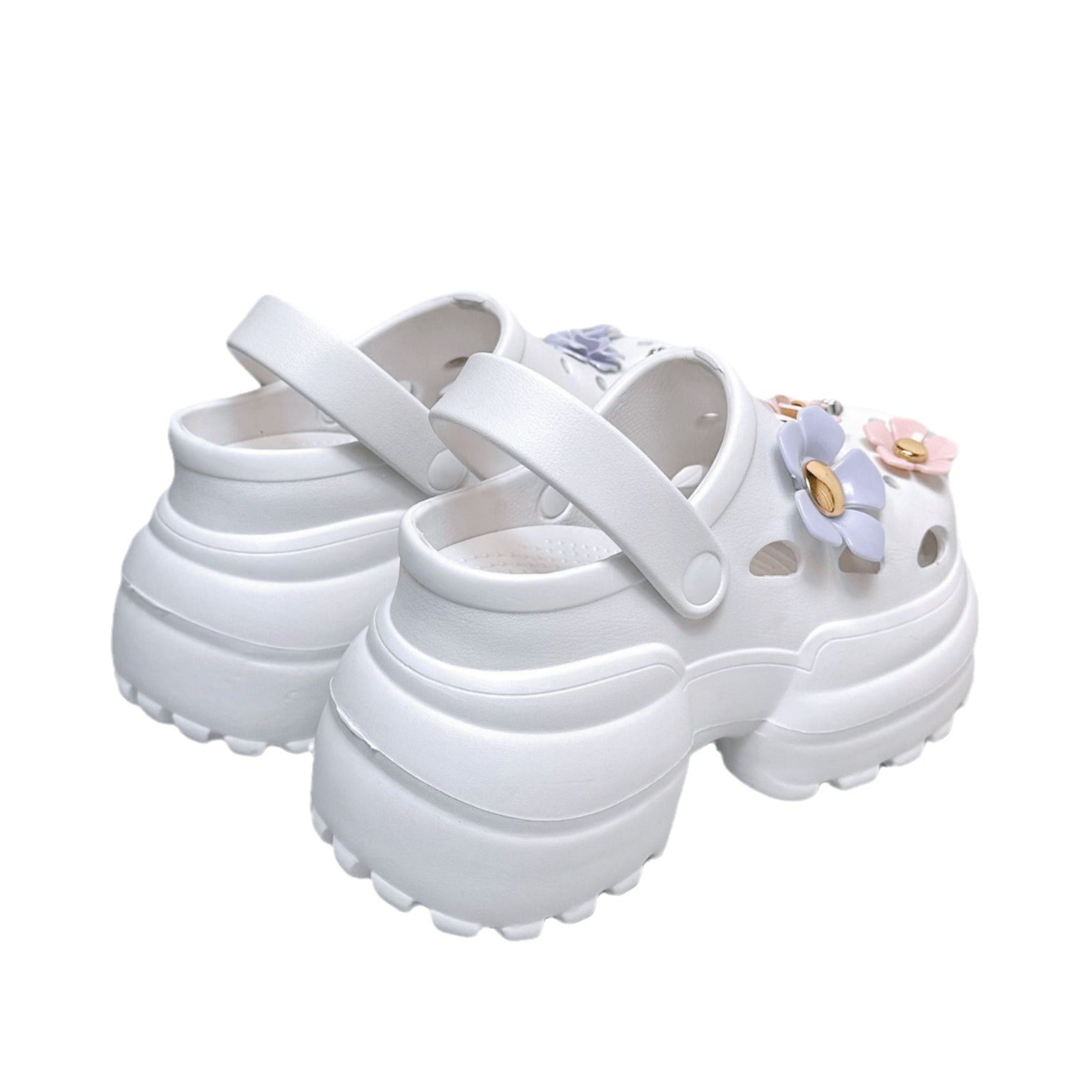 Wholesale Thick Sole Heightening Toe Clogs