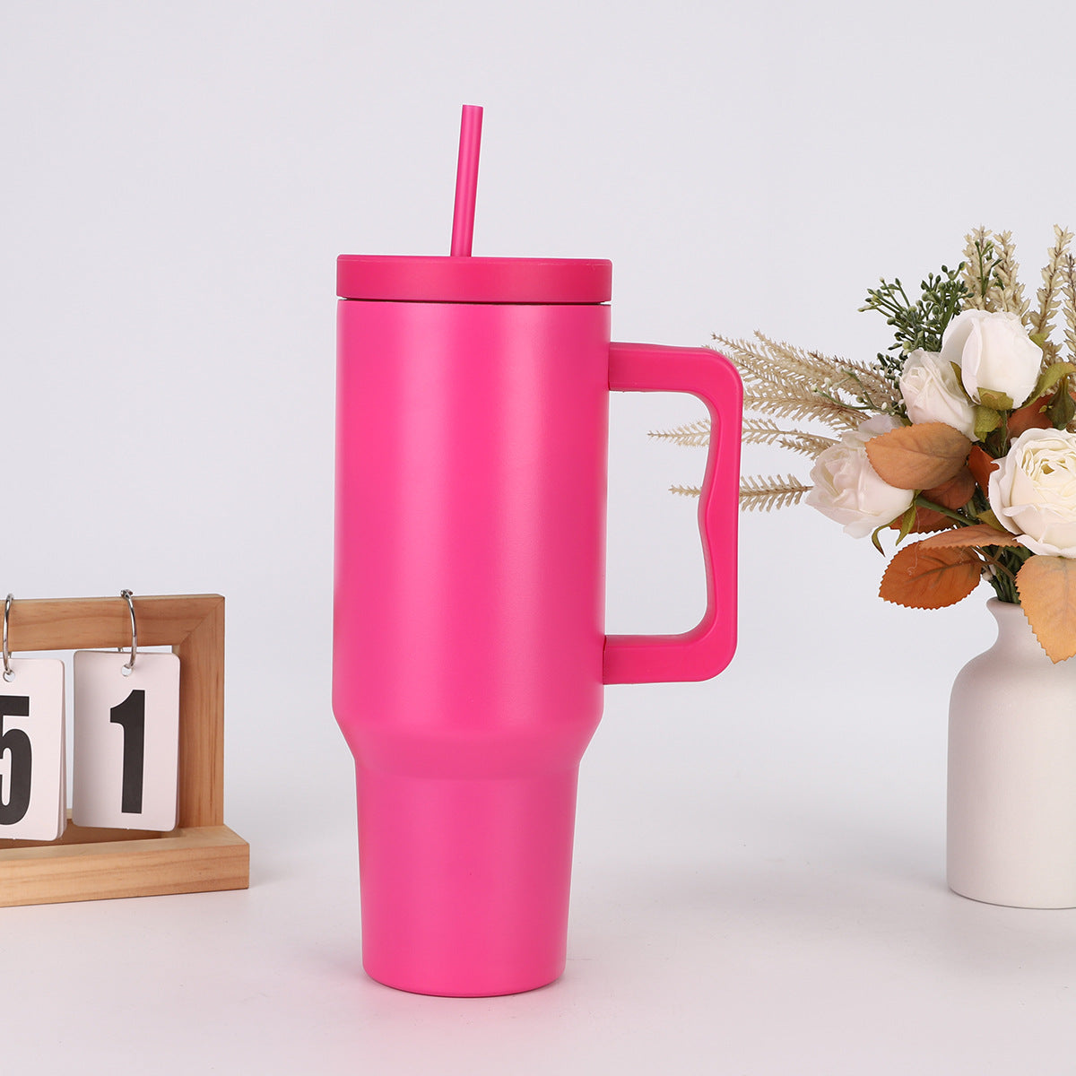 Wholesale 40oz The Third Generation Handle Stainless Steel Thermos Mug with Straw Outdoor Car Ice Master Cup