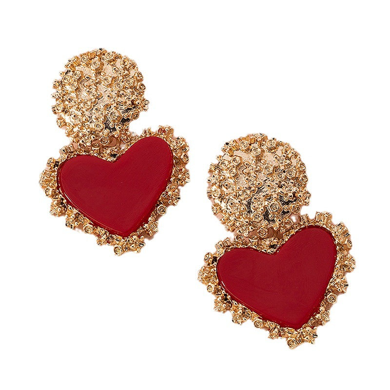 Wholesale Alloy Valentine's Day Love Earrings