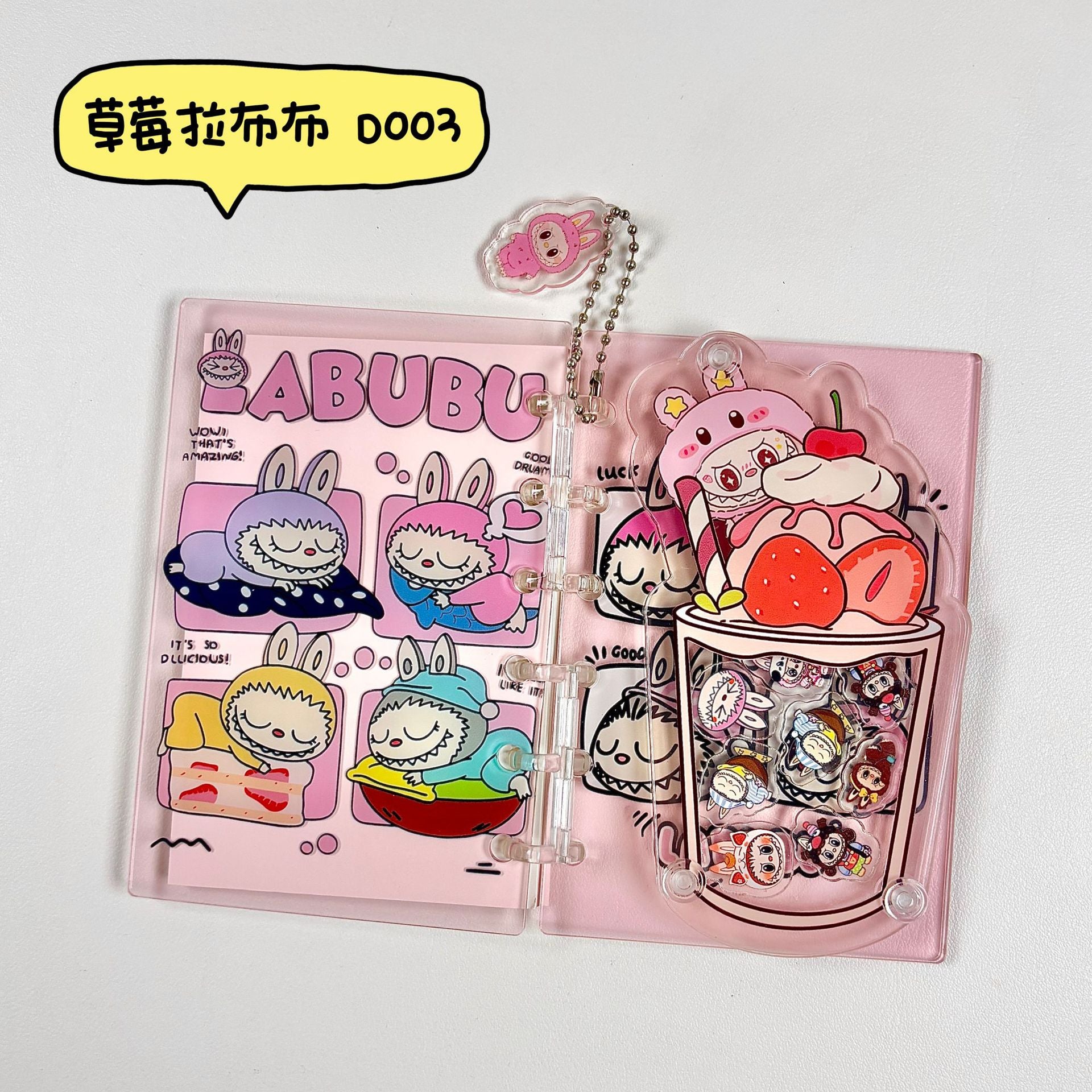 Wholesale A7 acrylic shaker notebook