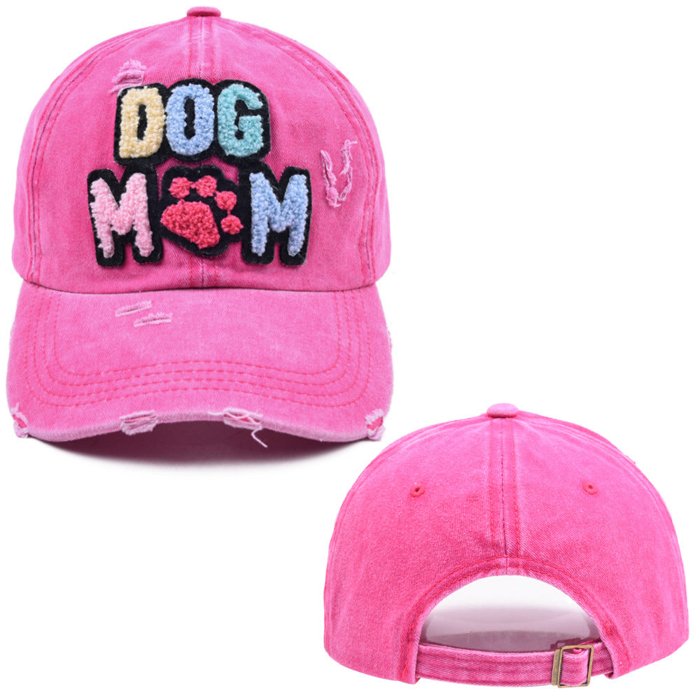 Wholesale Cotton Embroidered Letters DOG MAMA Baseball Cap