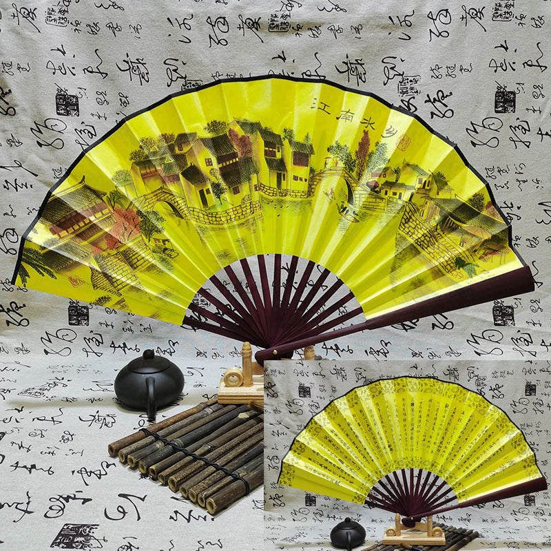 Wholesale 10 -inch Chinese Style Double -sided Dance Fan