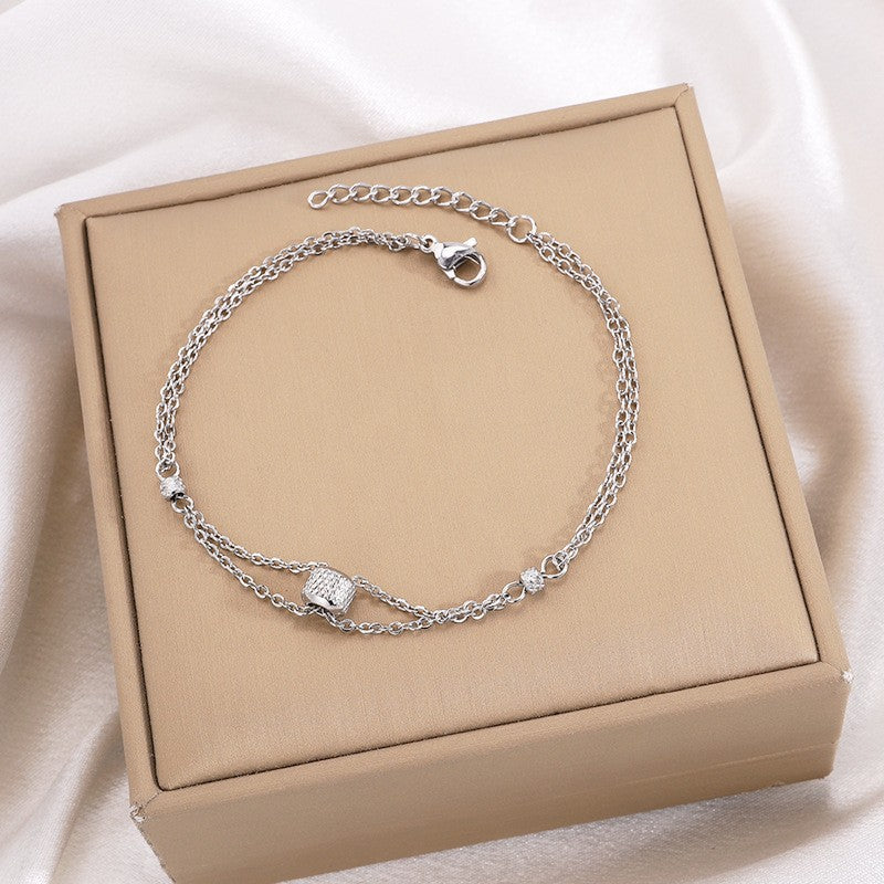 Wholesale Simple Love Titanium Steel Versatile Bracelet