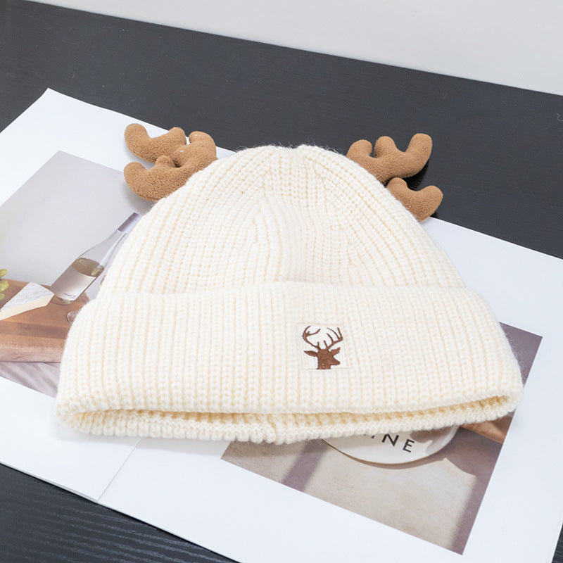 Wholesale Christmas Deer Antler Beanie