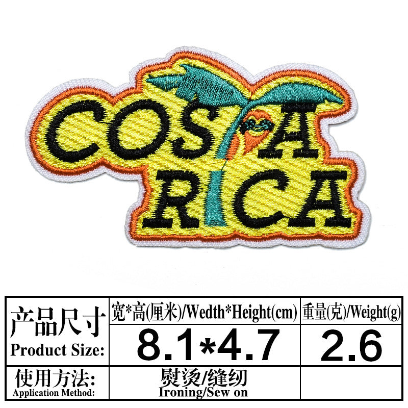 Wholesale 9 Pack Embroidered Iron On Cloth Patches Badges For Casual Clothing And DIY Craft Supply