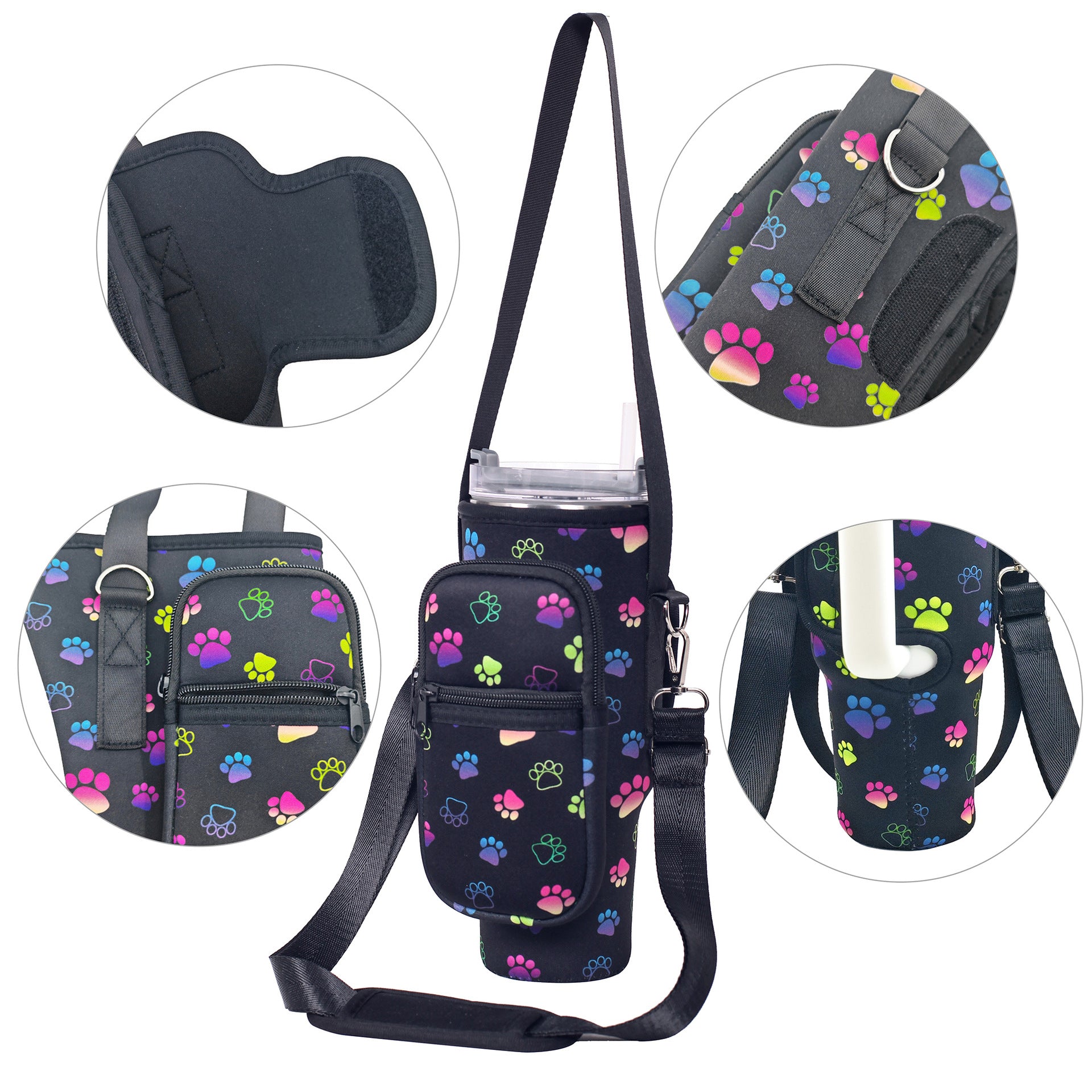 Wholesale 40oz Printed Car Cup Sleeve &  Water Bottle Cup Accessories