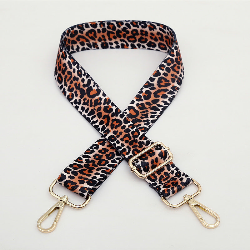 Wholesale Leopard Pattern Wide Shoulder Strap Polyester Adjustable Women's Bag Strap