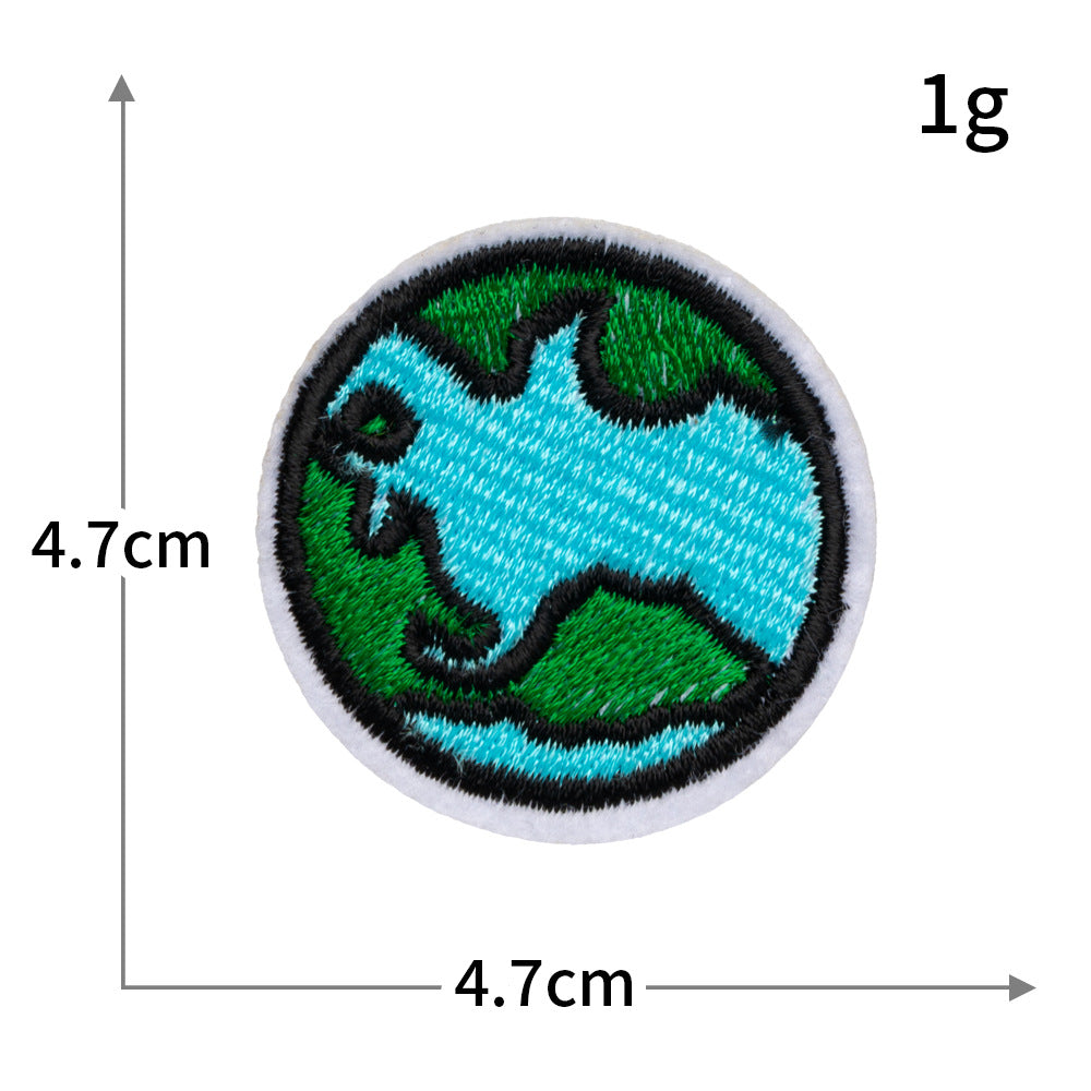Wholesale Computer embroidery logo universe planet series cloth patch