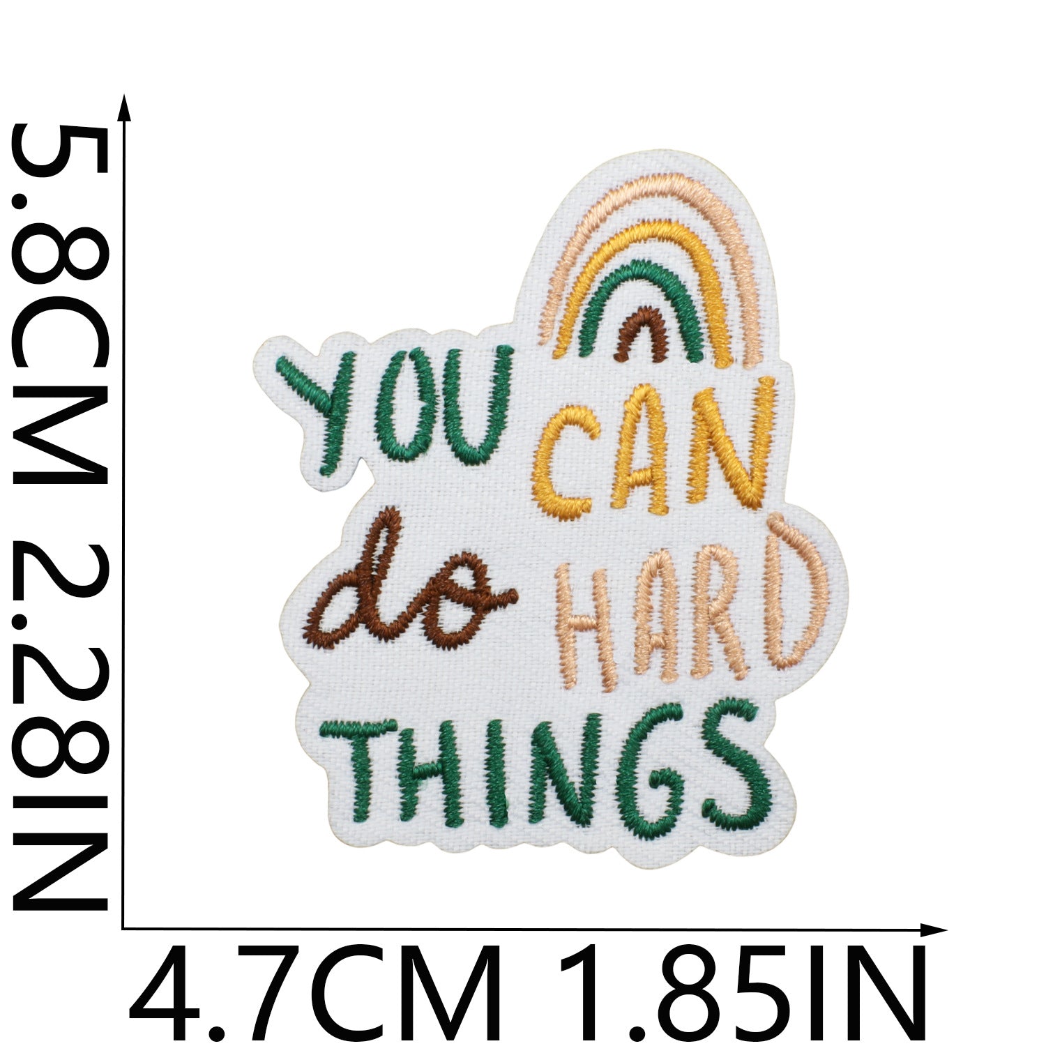 Wholesale Polyester Embroidered Patch Decorative Accent Inspirational Quote Love Yourself English Slogan Applique For Clothing Bags DIY Craft Stylish Fashion Accessory