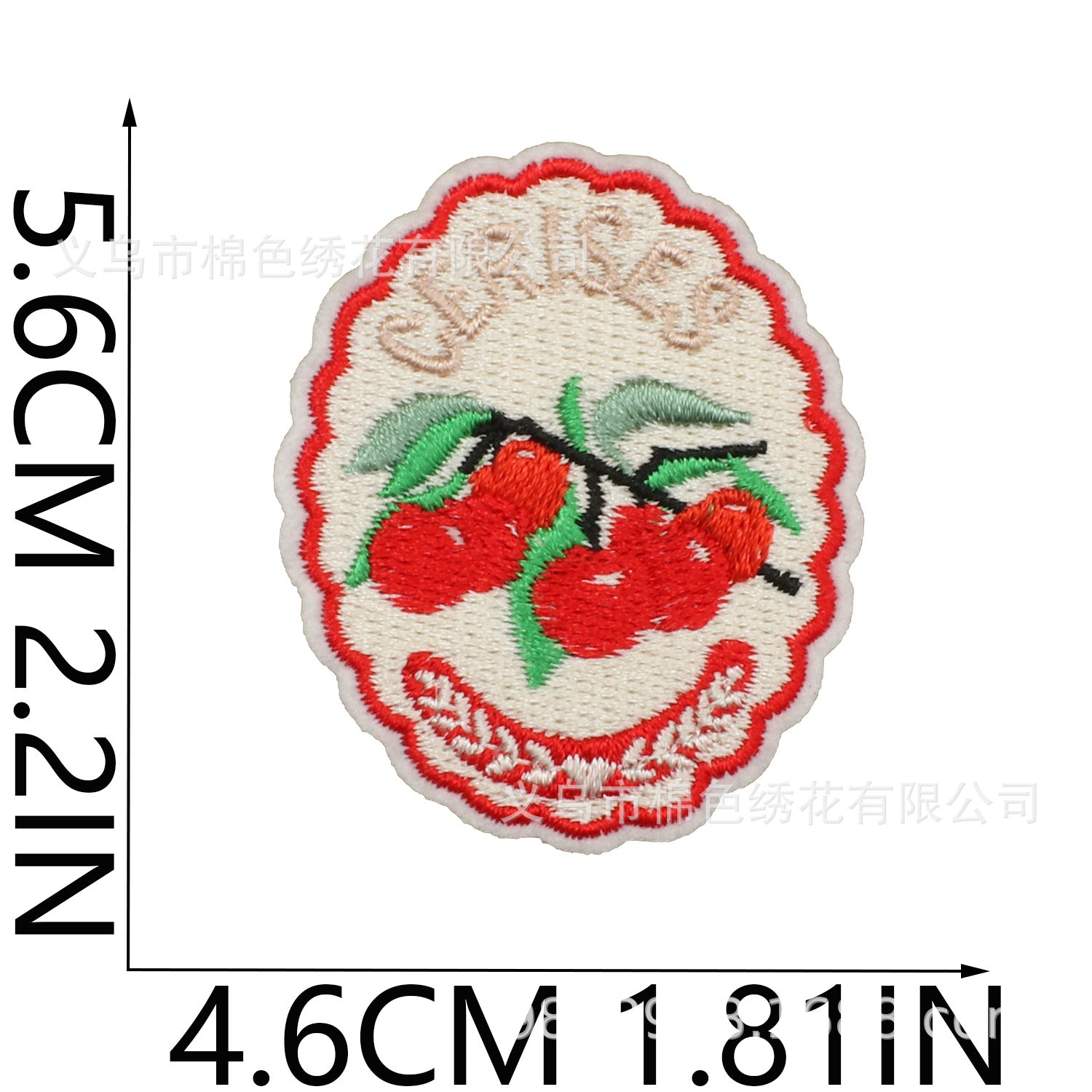 Wholesale Flower Fairy Embroidery Patch With Strawberry Coffee Design Polyester Thread For Clothing Bags Hats Trendy DIY Craft Supply Resale Gift