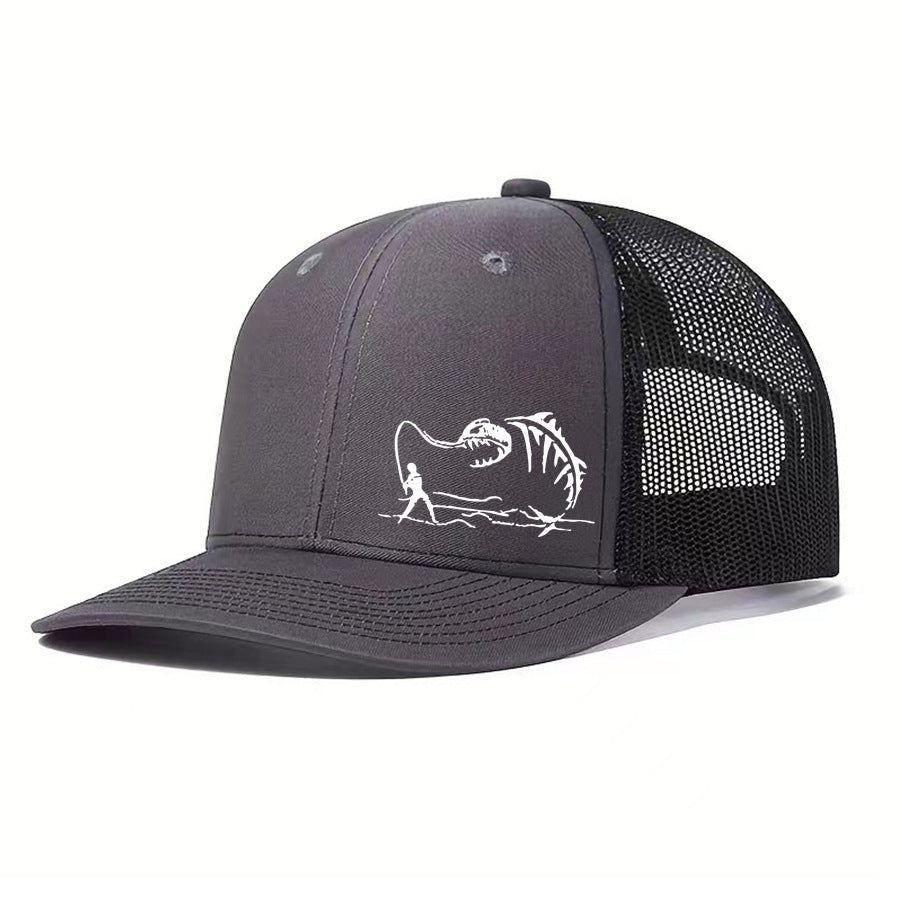 Wholesale Fisherman print mesh color breathable baseball