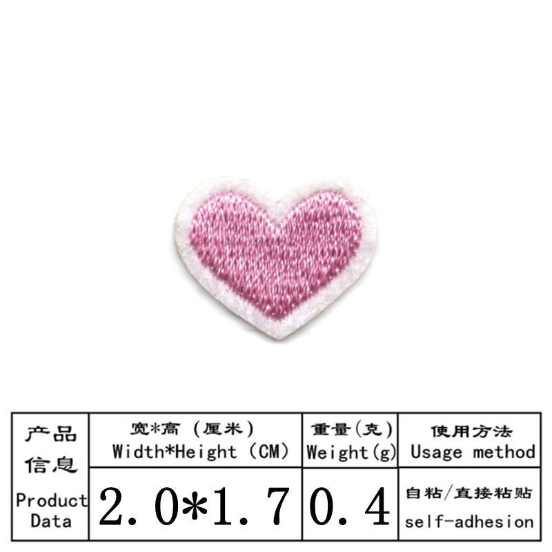 Wholesale Embroidery Thread Self Adhesive Patch Set Heart And Flower Designs For Clothing And Towel Decor Boutique Resale