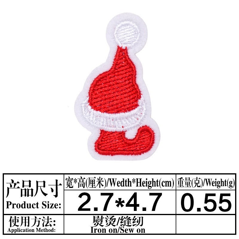 Wholesale Christmas 26 Letter Embroidery Patch Set Iron On DIY For Clothing Towels Gift