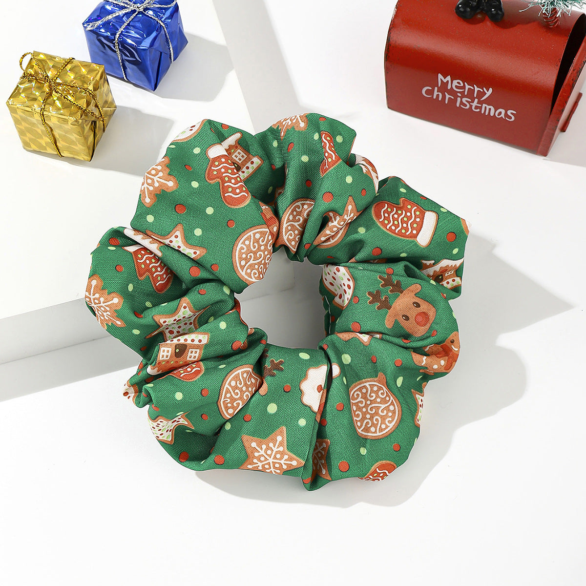 Wholesale Fabric red striped plaid solid color cherry heart wide brim bow headband