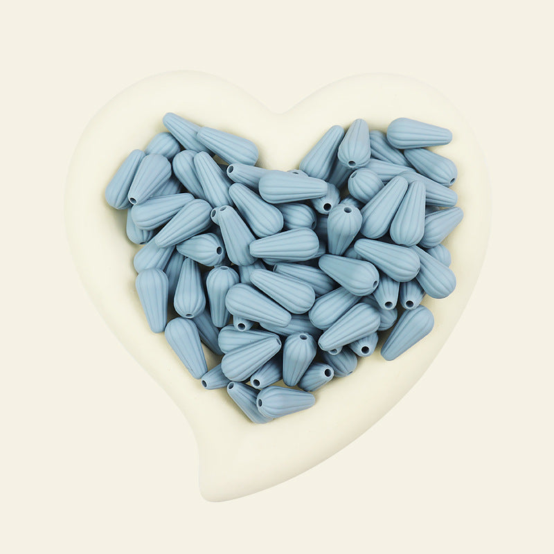 Wholesale 10PCS 22mm Monochrome DIY Accessories Silicone Beads