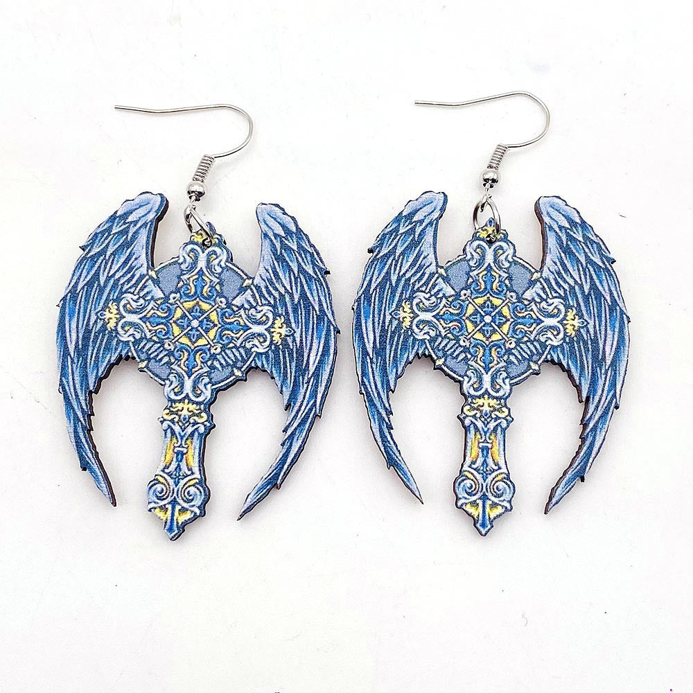 Pendientes de alivio barroco de agua de agua de madera al por mayor