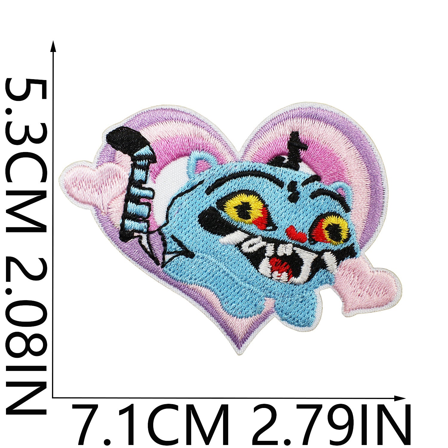 Wholesale Cartoon Girl Devil Colorful Love Embroidery DIY Patches