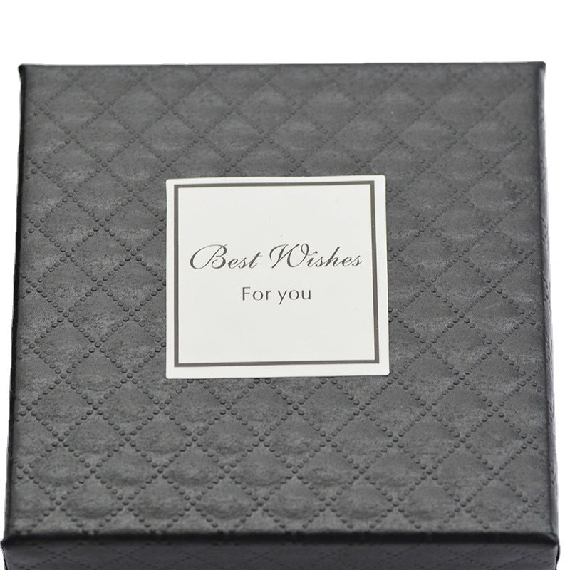 Wholesale Paper Blessings in English Black Jewelry Gift Box