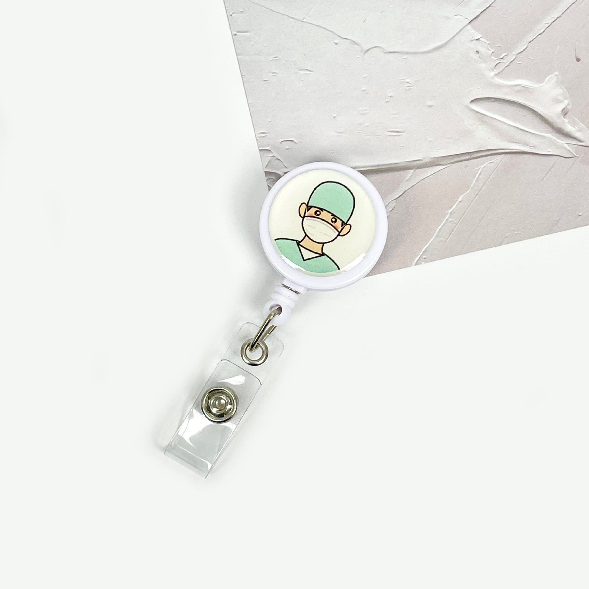 Wholesale Retractable Doctor Nurse Badge Holder Keychain