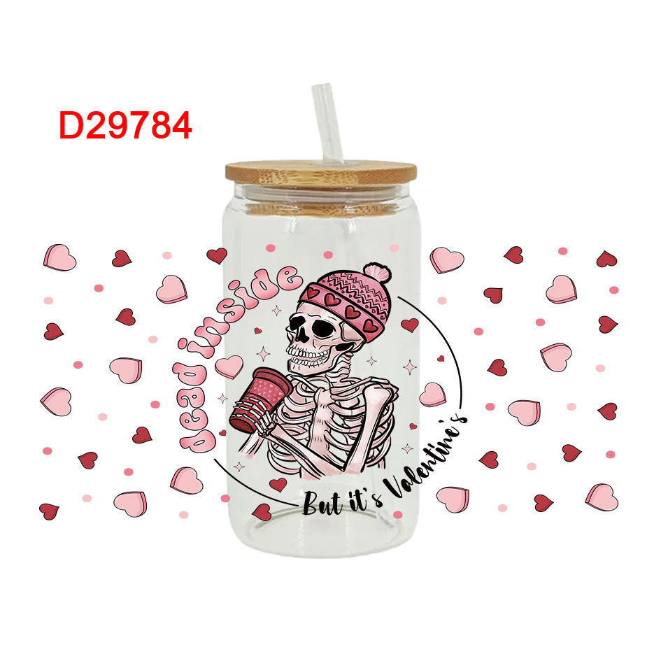 Wholesale Uv Transfer Sticker Glass Cup UV DTF Wraps 16oz Cup UV DTF Wraps