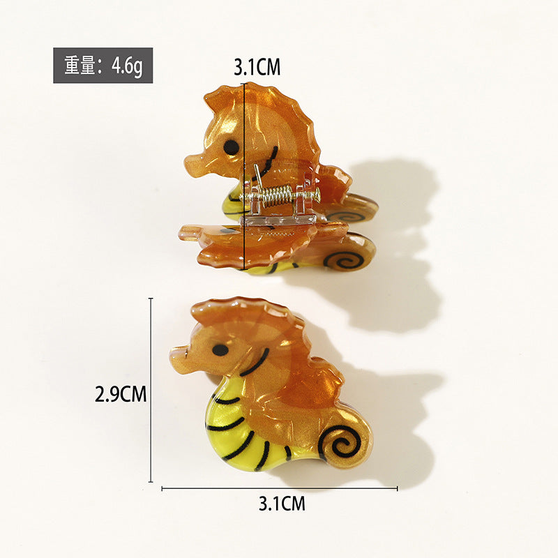Wholesale Trendy Ocean Animal Hair Claw Clips Shark Whale Octopus Koi Design Large PVC Gripper Everyday Hair Accessory For Boutique Resale