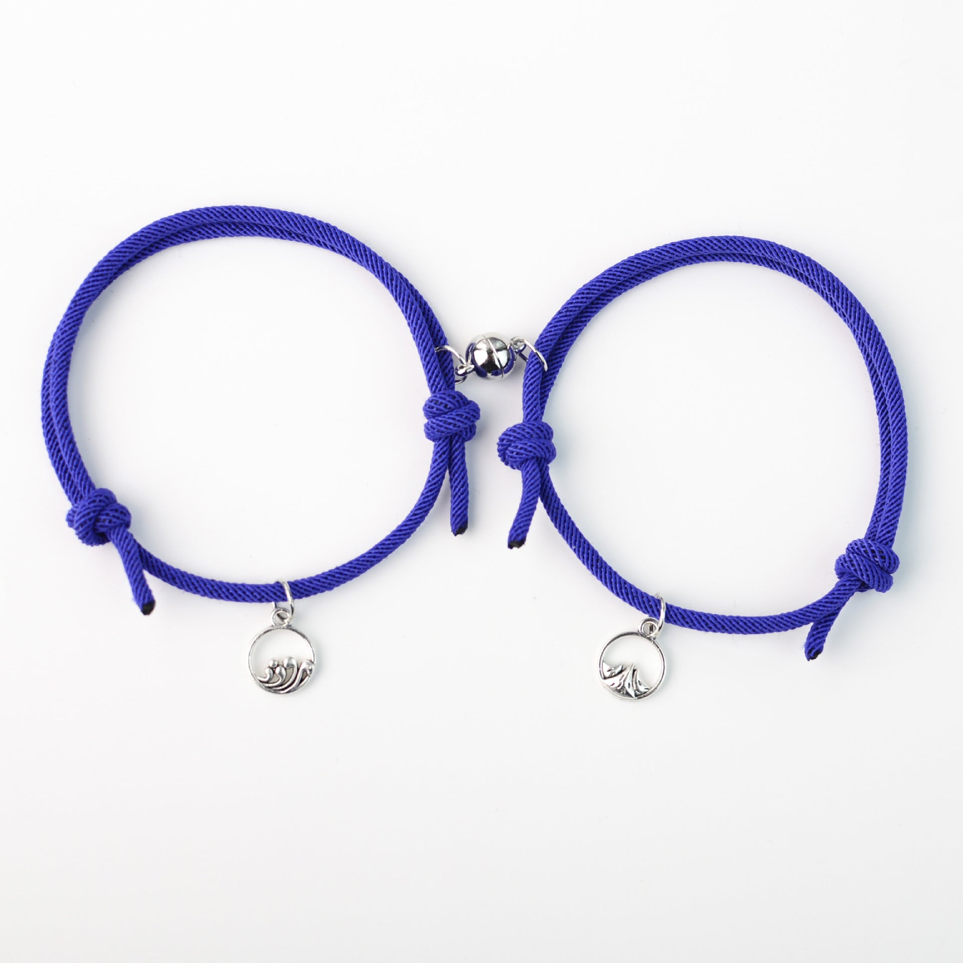 Wholesale  Magnetic Attraction Couple Pair Braided Cord Bracelets