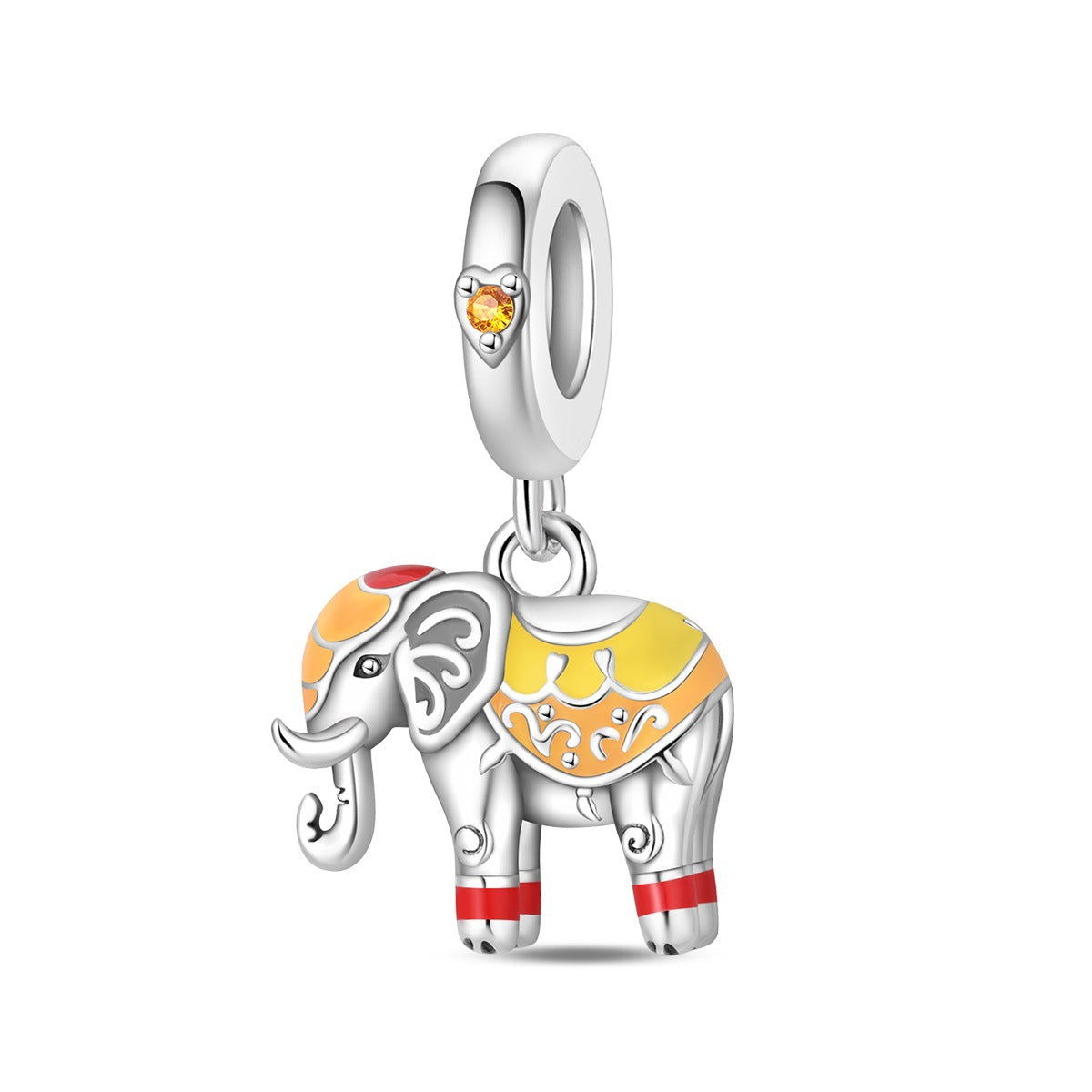 Wholesale Animal Elephant Cat Swan Silver Plated Charms