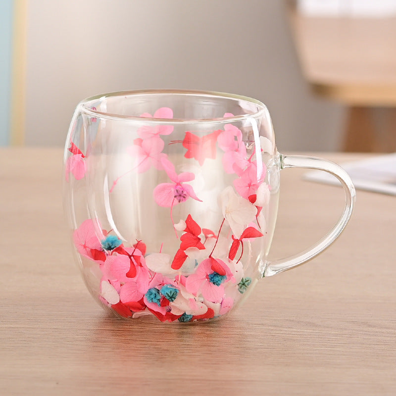 Wholesale New Double-layer High Borosilicate Glass with High Aesthetic Value and Multiple Styles of Glass Cup