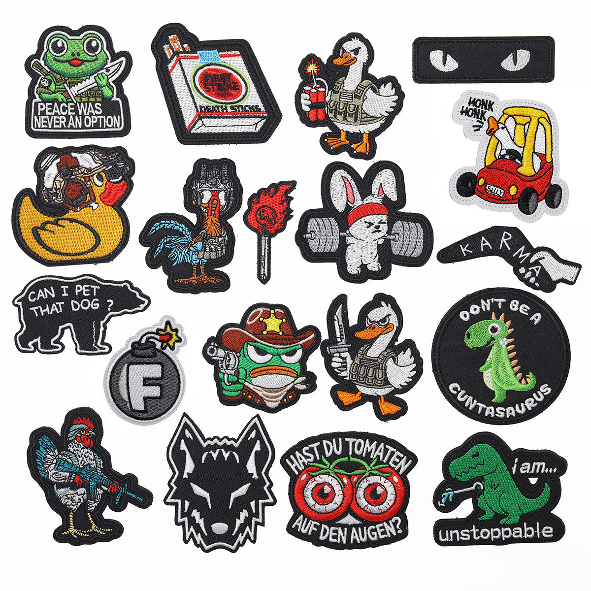 Wholesale Duck Goose Tactical Velcro Armband Epaulet Animal Patches