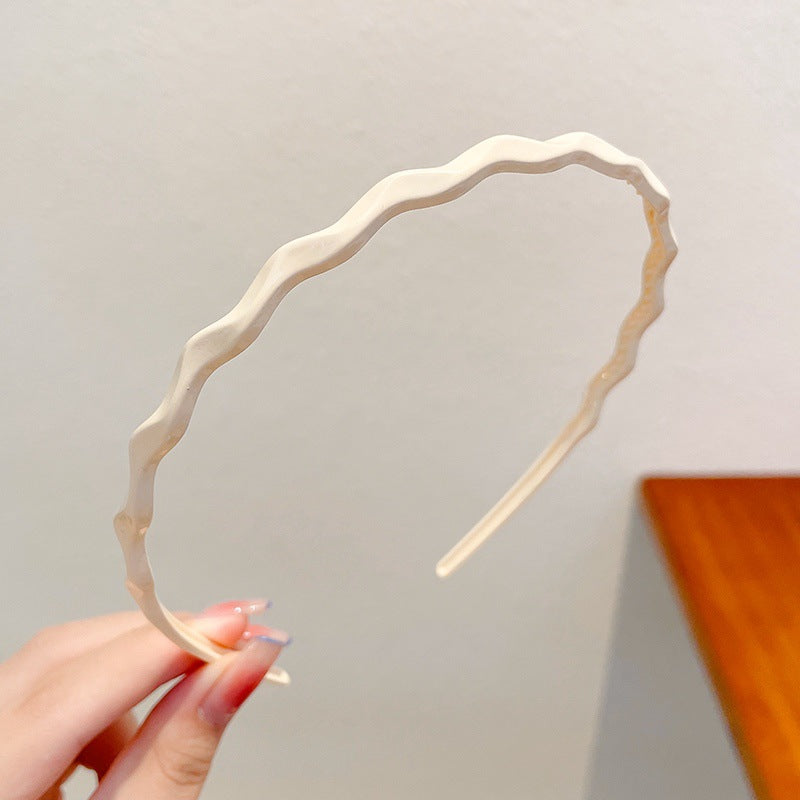 Wholesale Retro simple French style all-match outdoor face washing sponge headband for women