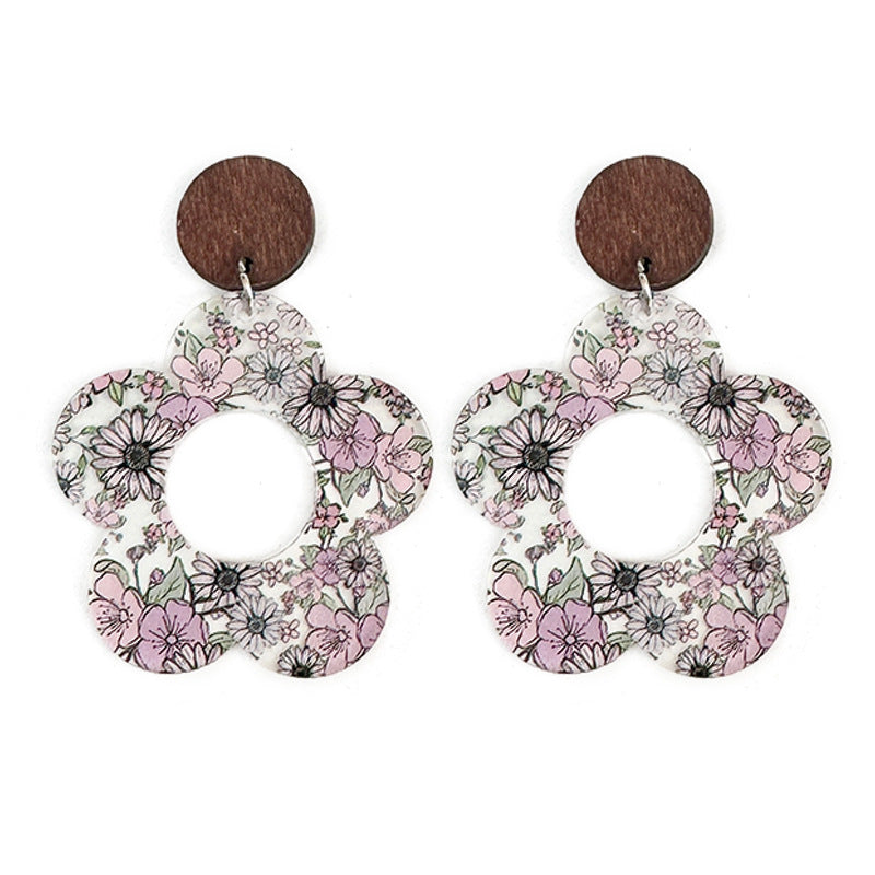 Wholesale Floral Daisy Earrings
