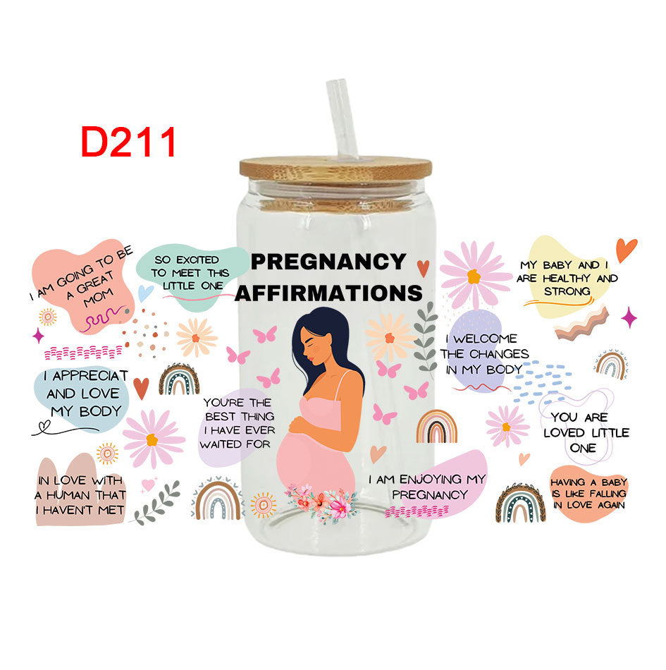 Wholesale Mother' s Day  Series 16oz Cup UV DTF Wraps