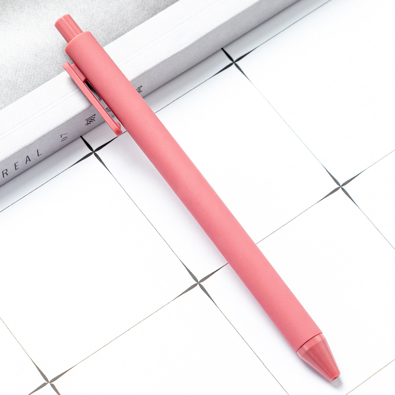 Whoelsale Candy Color Press Plastic Pen Gift Office Tools Teacher Gift