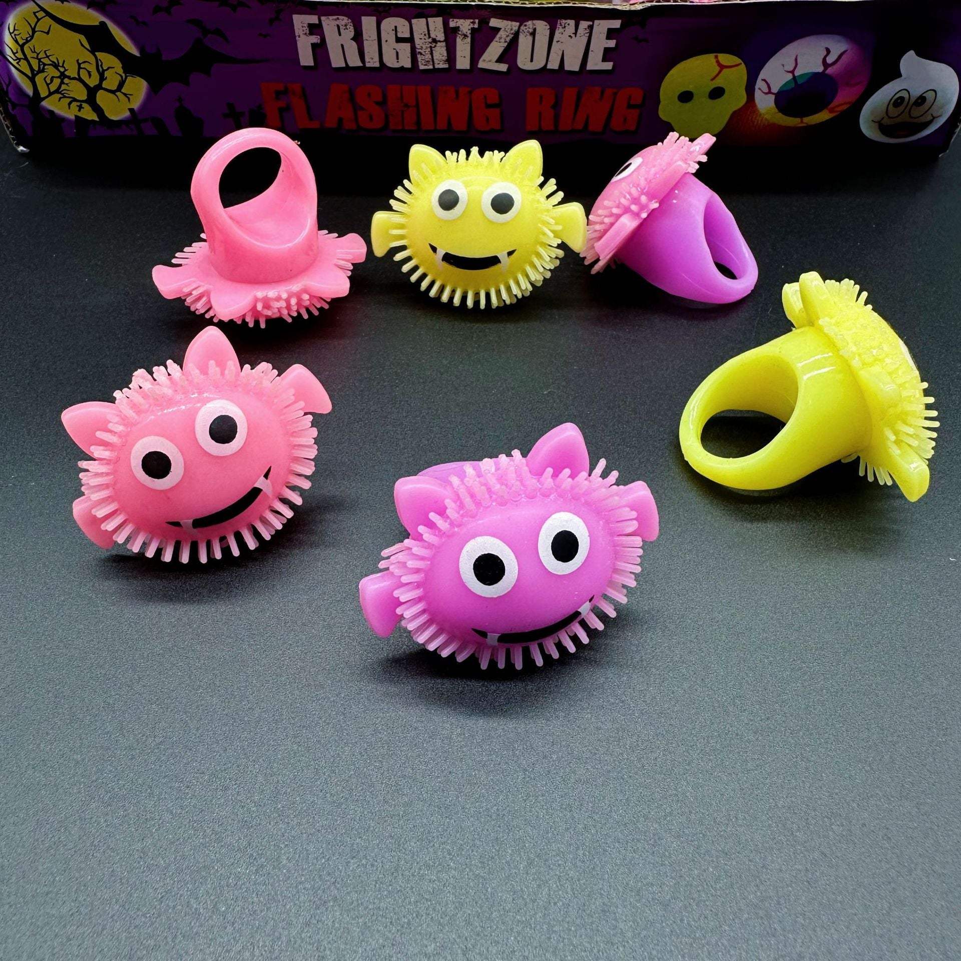 Wholesale Halloween Glowing Ghost Pumpkin Bat Ring