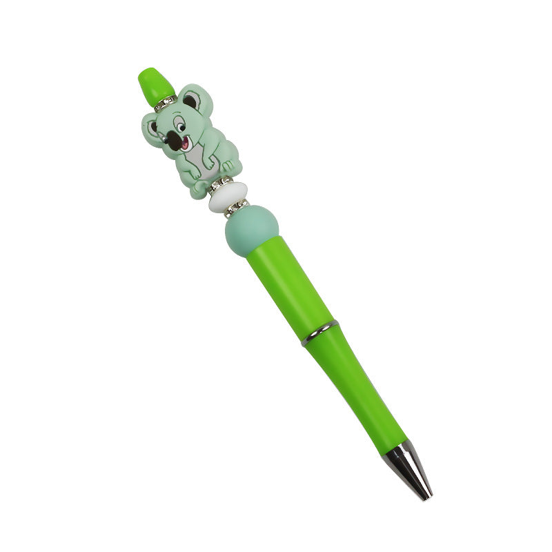 Wholesale 10PCS DIY Handmade Cartoon Koala Silicone Bead Pen