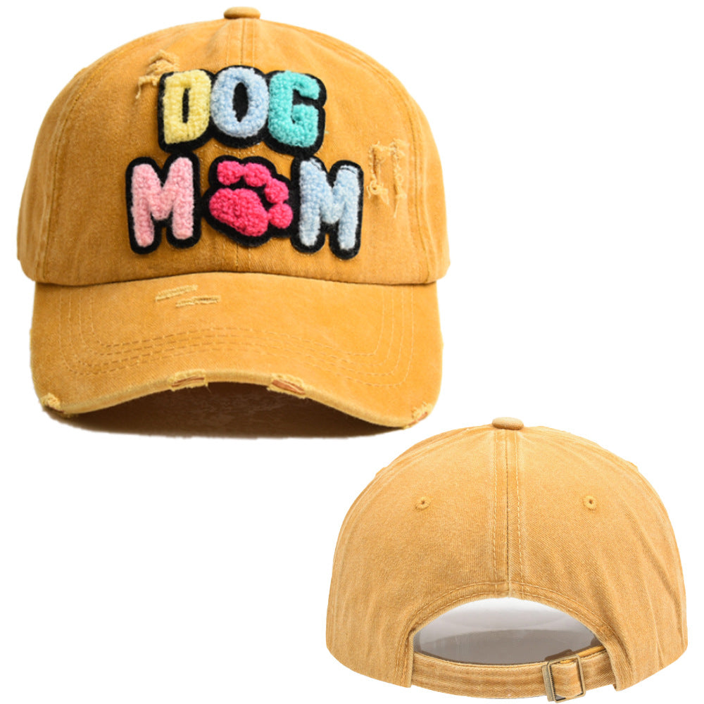 Wholesale Cotton Embroidered Letters DOG MAMA Baseball Cap